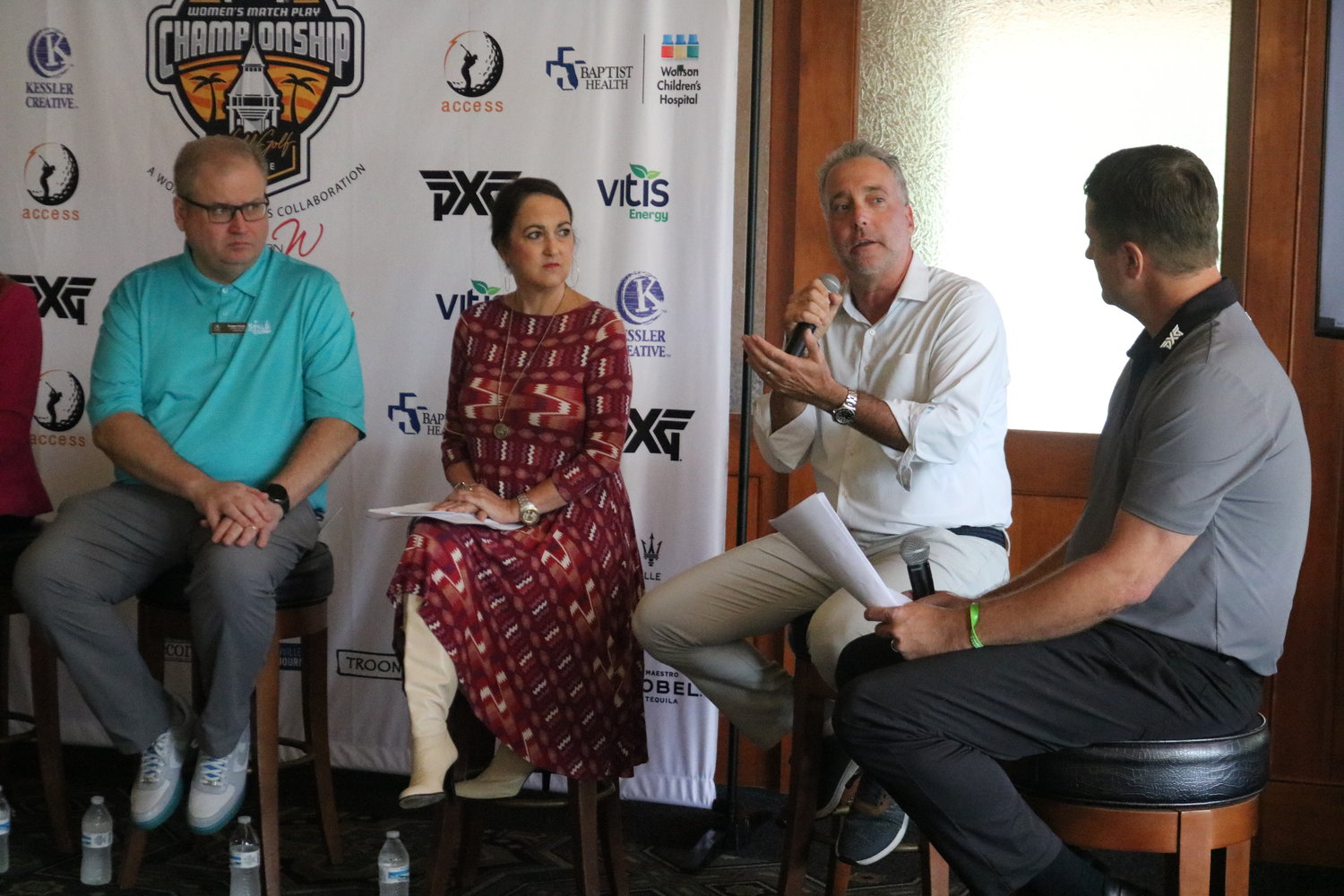 PXG Women’s Match Play Championship founder Mark Berman speaks about this year’s tournament during a media day event Sept. 23.